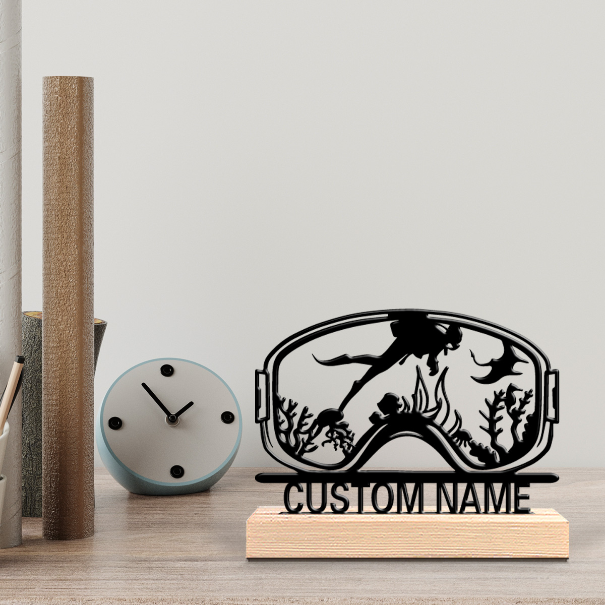 Baby Products Decoration - 1pc Cute Personalized Custom Diving Wooden