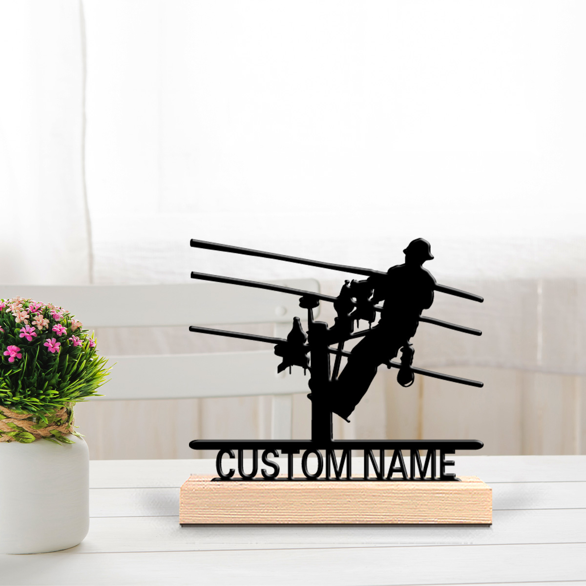 Baby Products Decoration - 1pc Stylish Personalized Custom Electrician Metal