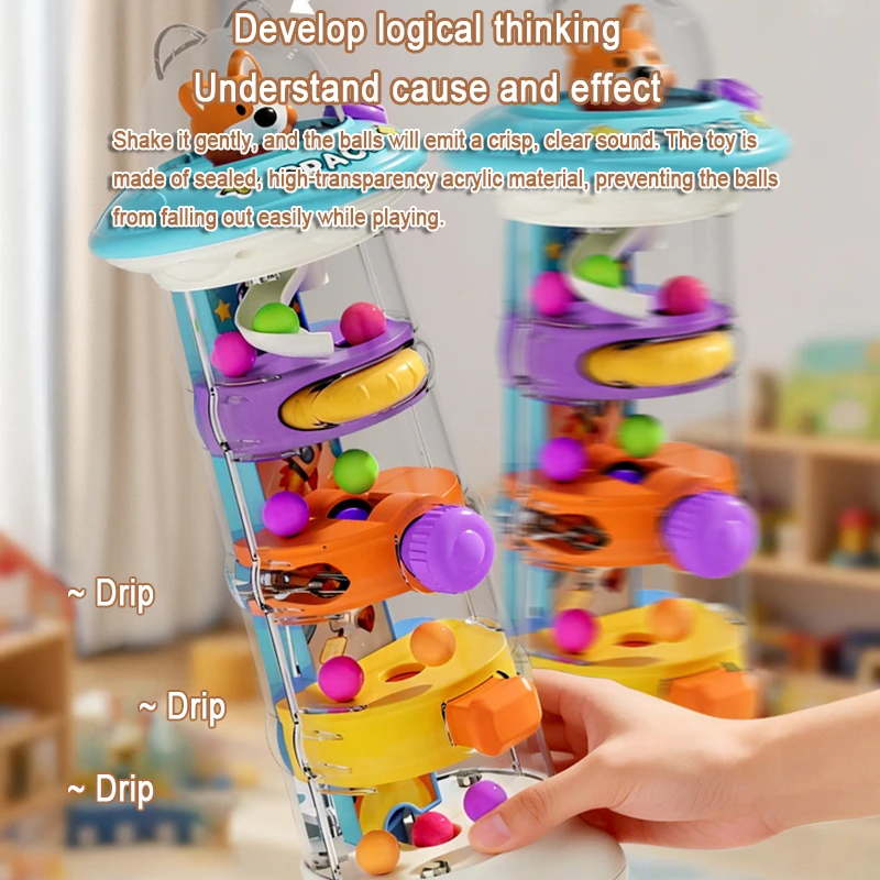 Montessori Ball Drop Tower Toy - đánh giá và giá Toddler Learning Tower
