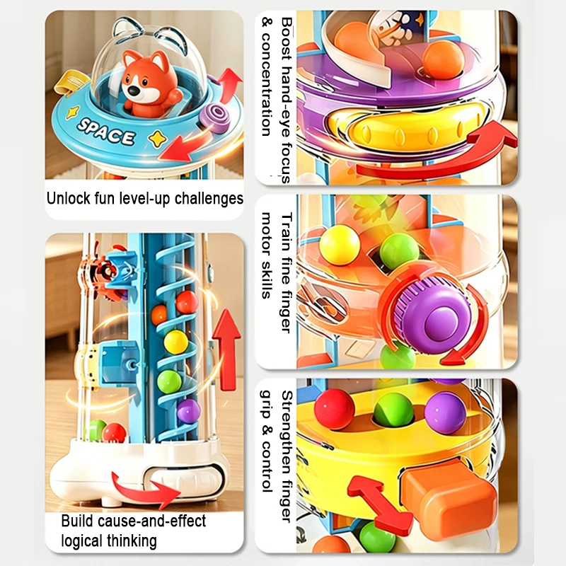 Montessori Ball Drop Tower Toy - đánh giá và giá Toddler Learning Tower