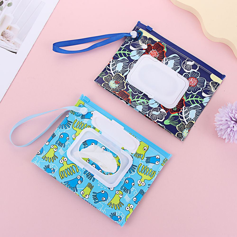 1Pcs Portable Wet Wipes Bag Fl - đánh giá và giá Baby Products Carry Bag