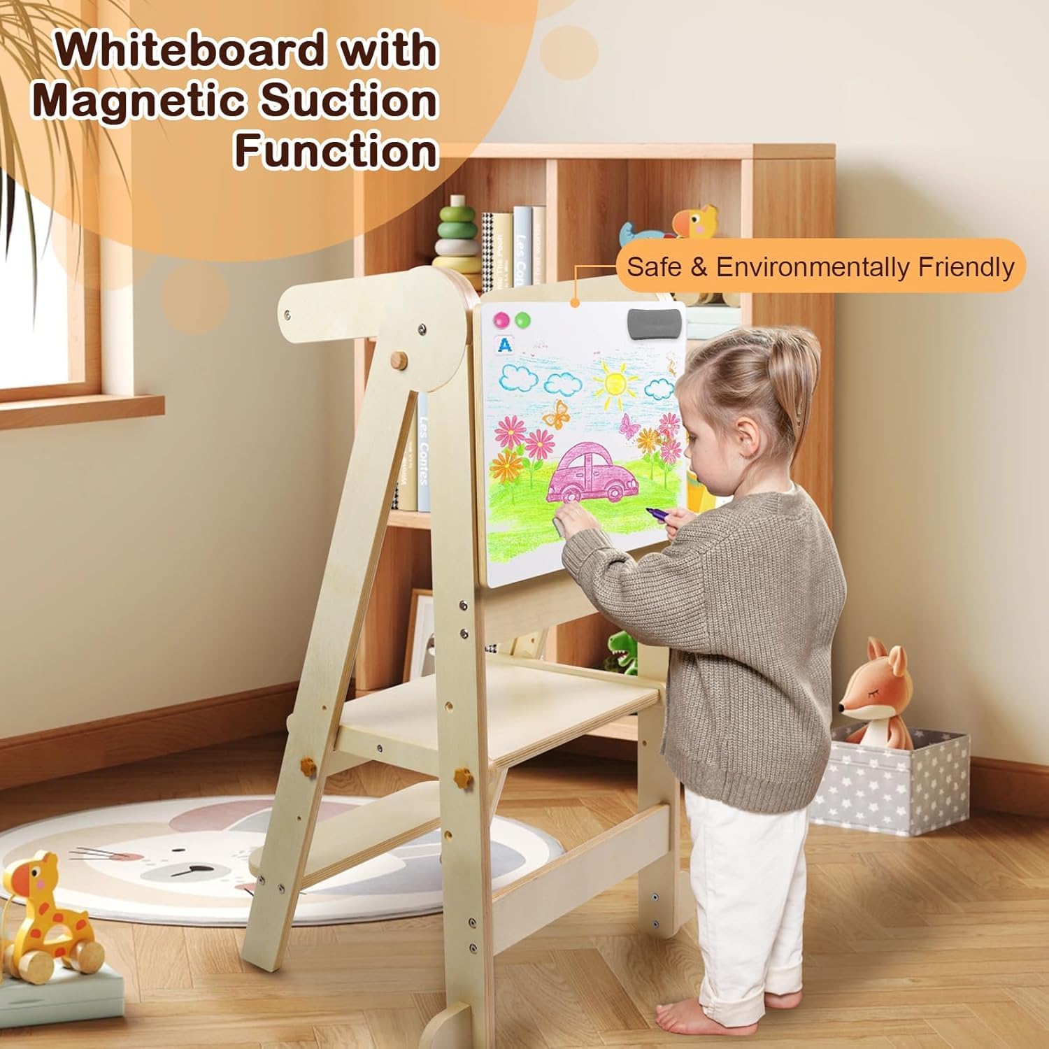 Foldable Toddler Kitchen Tower - đánh giá và giá Toddler Learning Tower