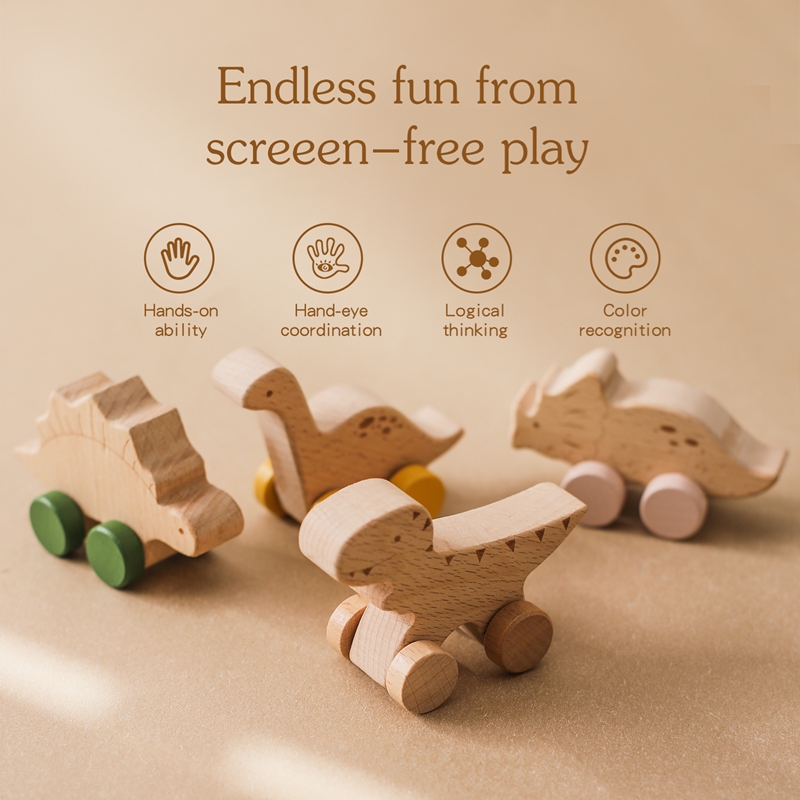 1PC Baby Toy Beech Wood Block  - đánh giá và giá Baby Products Natural