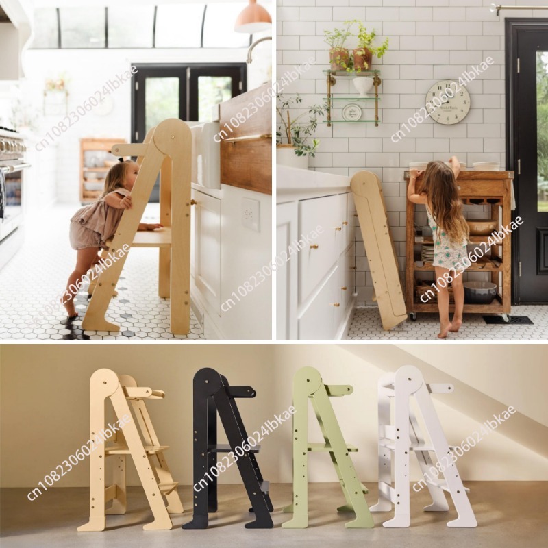 Wooden kids foldable learning  - đánh giá và giá Toddler Learning Tower