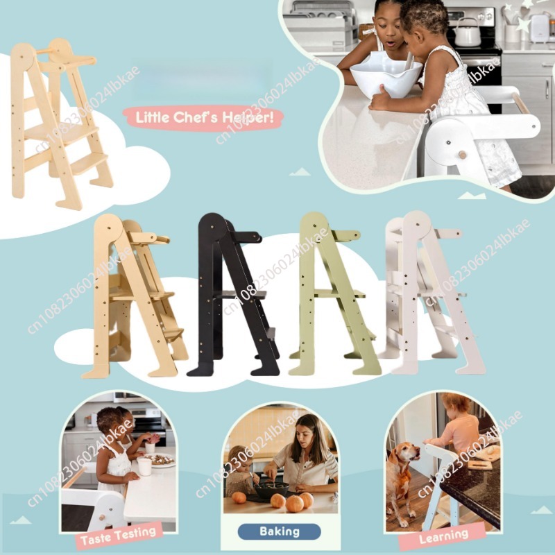Wooden kids foldable learning  - đánh giá và giá Toddler Learning Tower