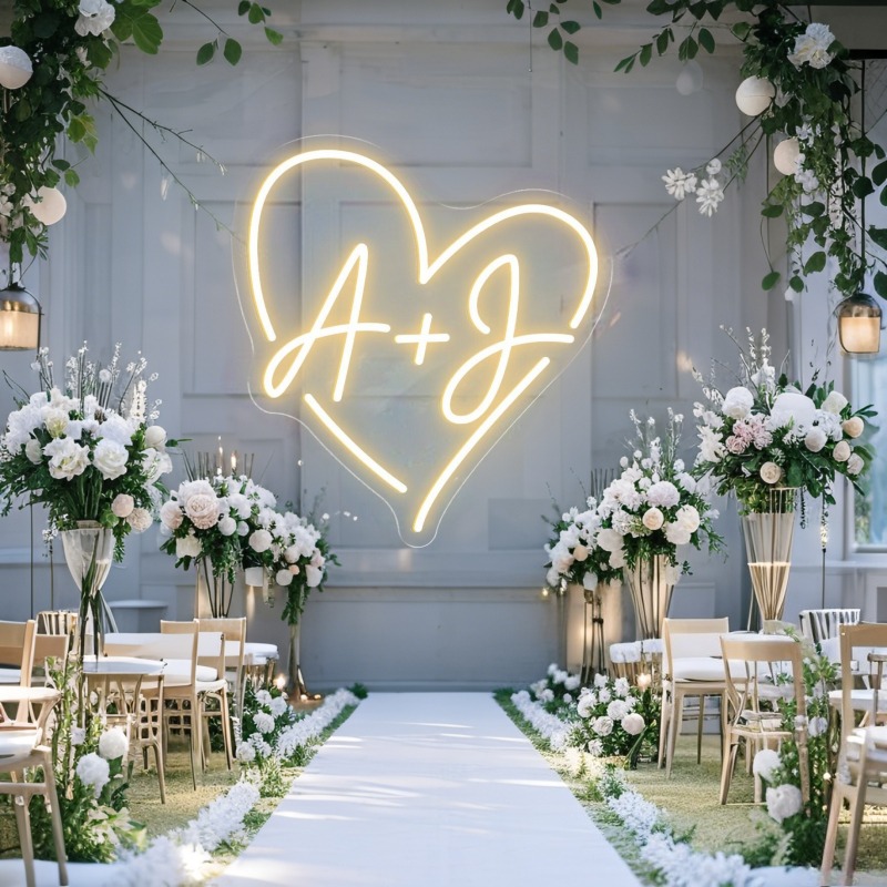 Custom Initials Heart LED Neon - đánh giá và giá Baby Products Decoration