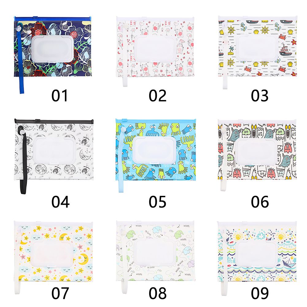 Portable Flip Cover Wet Wipes  - đánh giá và giá Baby Products Carry Bag