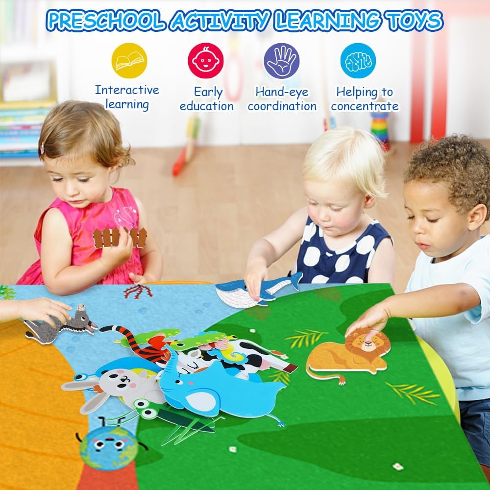 Farm Animals Felt Story Busy B - đánh giá và giá Toddler Learning Tower