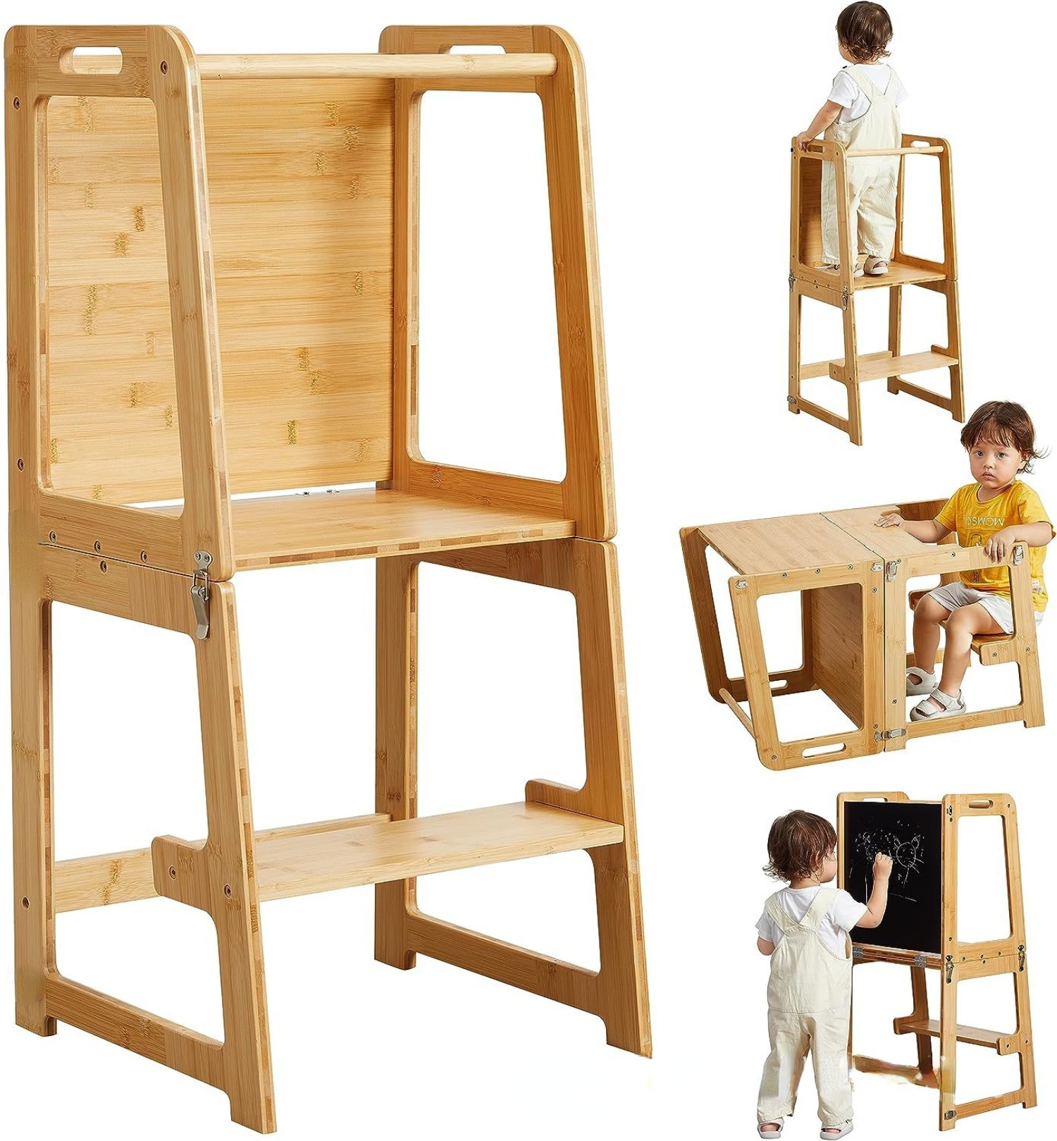 Foldable Toddler Kitchen Tower - đánh giá và giá Toddler Learning Tower