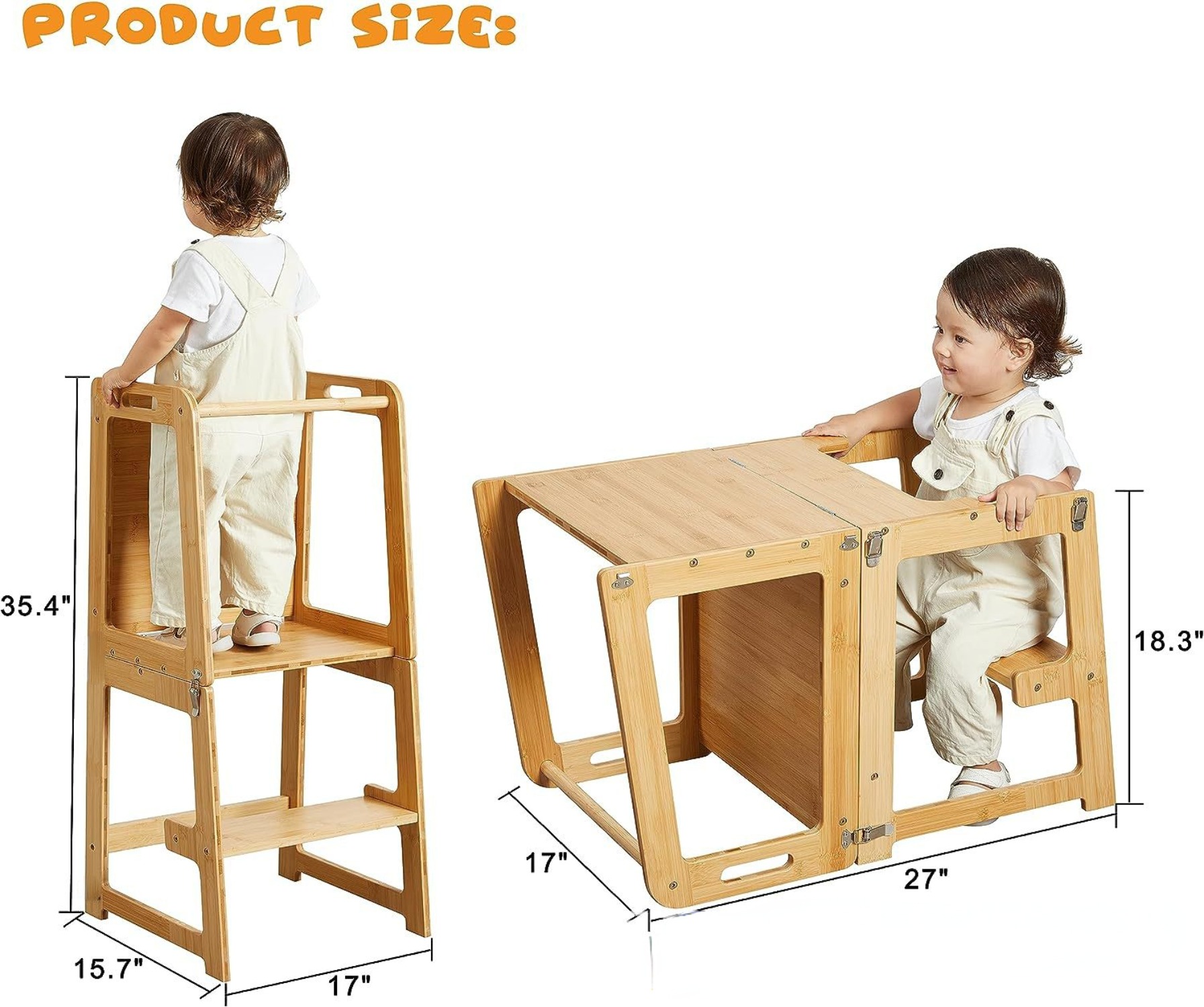 Foldable Toddler Kitchen Tower - đánh giá và giá Toddler Learning Tower