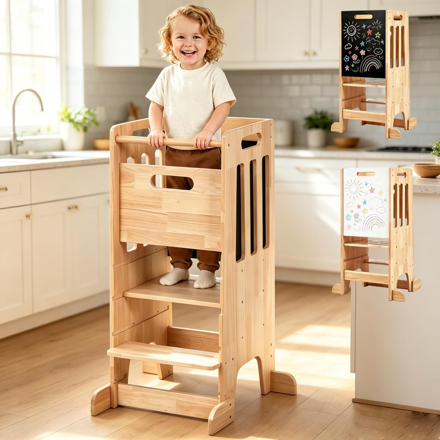 Toddler Standing Tower,Wooden  - đánh giá và giá Toddler Learning Tower