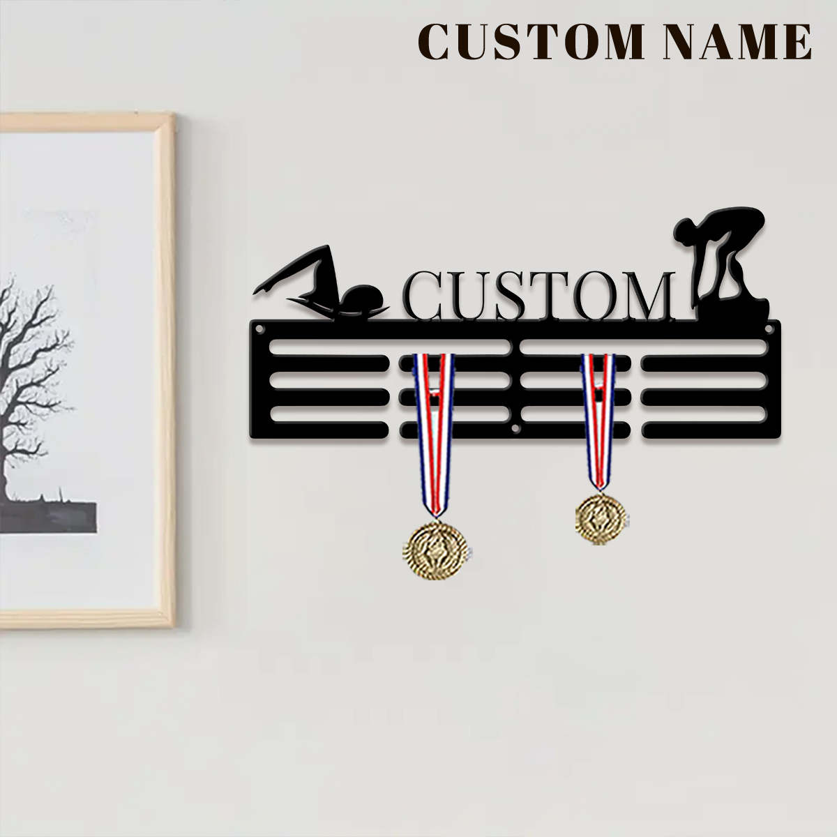 1pc Custom Swimming Metal Meda - đánh giá và giá Baby Products Decoration