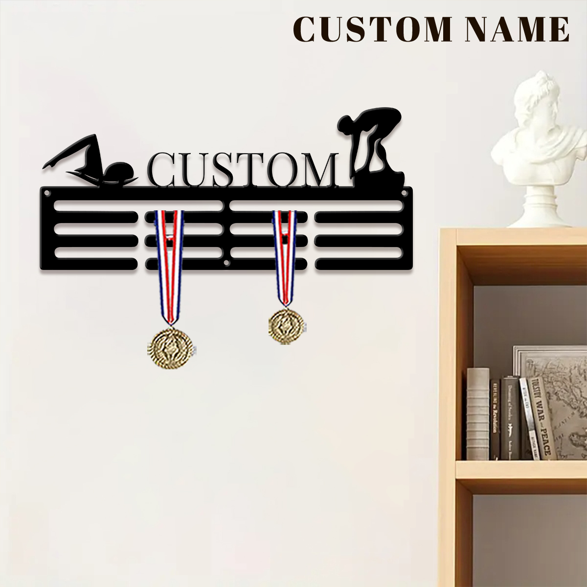 1pc Custom Swimming Metal Meda - đánh giá và giá Baby Products Decoration