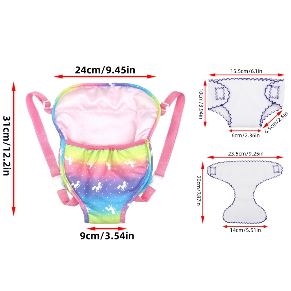 2pcs Doll Diaper Underwear and - đánh giá và giá Baby Products Carry Bag
